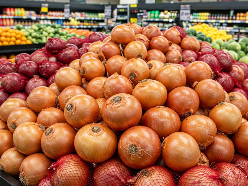 agriculture produce in supermarket