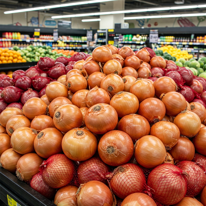 agriculture produce in supermarket